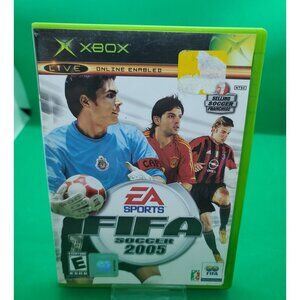 2 for 10 $ FIFA Soccer 2005 (Microsoft Xbox original, 2004) CIB with manual !